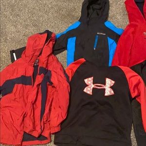 Youth size 10-12 jackets and hoodies